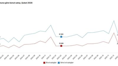 TÜİK, şubat ayında bir önceki yılın aynı ayına göre ilk