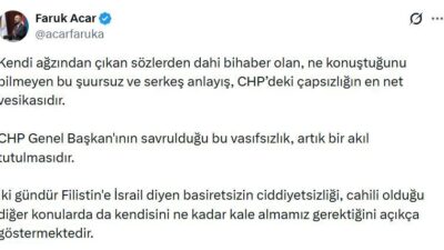 ANKARA, – AK Parti Genel Başkan Yardımcısı Faruk Acar, CHP