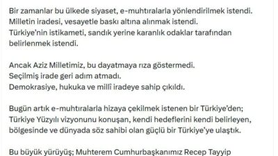 ANKARA, – İÇİŞLERİ Bakanı Mustafa Çiftçi, “Bugün artık e-muhtıralarla hizaya
