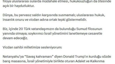 ANKARA, – CHP Genel Başkanı Özgür Özel, “Gazze’ye yardım ulaştırmak