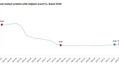 ANKARA, – TÜRKİYE İstatistik Kurumu (TÜİK), inşaat maliyetinin şubat ayında