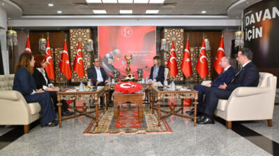 MHP, DEM HEYETİNİ KABUL ETTİ MHP Genel Başkan Yardımcısı Zühal