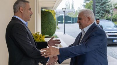 ANKARA, – DIŞİŞLERİ Bakanı Hakan Fidan, Haşdi Şabi Komisyonu Başkanı