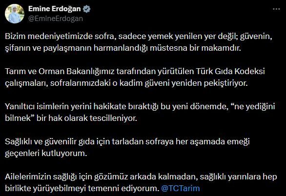 ANKARA, – CUMHURBAŞKANI Recep Tayyip Erdoğan’ın eşi Emine Erdoğan, Tarım