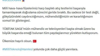 ANKARA, – SANAYİ ve Teknoloji Bakanı Mehmet Fatih Kacır, milli