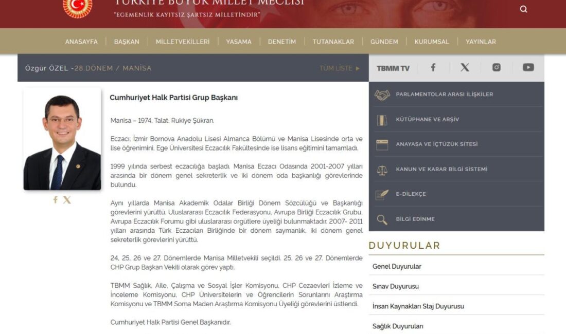 ‘Kılıçdaroğlu’ yazısı TBMM’ye gönderildi ANKARA, – CHP’de mutlak butlan kararından sonra Kemal Kılıçdaroğlu’nun genel