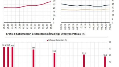ANKARA, – TÜRKİYE Cumhuriyet Merkez Bankası (TCMB), piyasa katılımcılarının cari