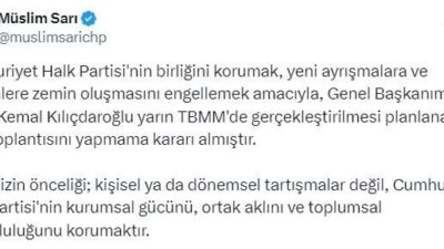 ANKARA, – CHP Sözcüsü Müslim Sarı, CHP Genel Başkanı Kemal