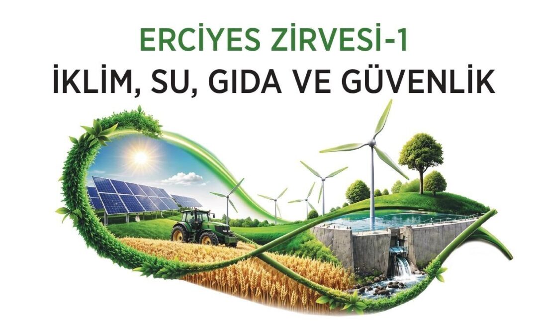 Erciyes Zirvesi-1’de sürdürülebilir geleceğin yol haritası masaya yatırılacak KAYSERİ, – İKLİM değişikliği, su yönetimi ve gıda güvenliği gibi