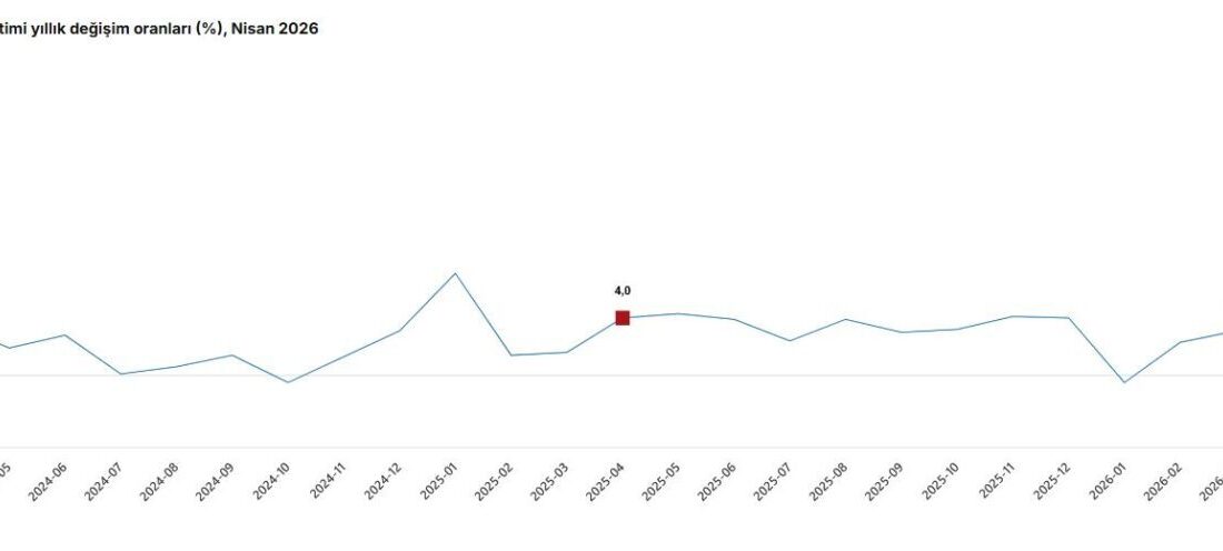 ANKARA, – TÜRKİYE İstatistik Kurumu (TÜİK), hizmet üretiminin nisan ayında