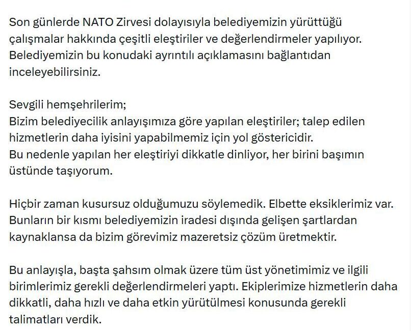 ANKARA, – ANKARA Büyükşehir Belediyesi (ABB) Başkanı Mansur Yavaş, NATO